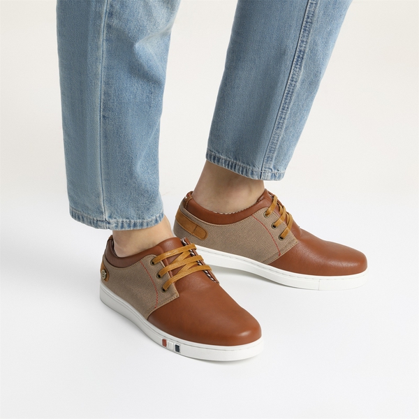 Men's Modern Casual Fashion Sneakers - TAN - 7